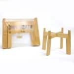 Plant pots wooden holder