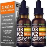 Organic Vitamin D3 K2 Drops with MCT Oil Omega 3