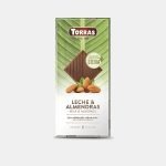 Torras Milk chocolate with almonds sweetened with eritritol and stevia