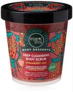 Organic shop deep cleansing body scrub/Strawberry jam
