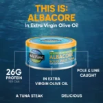 ⁦Albacore Solid Wild Tuna in Extra Virgin Olive Oil⁩ - الصورة ⁦2⁩