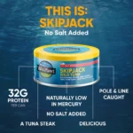 ⁦Skipjack Wild Tuna No Salt Added⁩ - الصورة ⁦2⁩