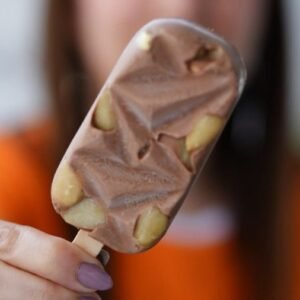 Keto Chocolate Almond Ice Cream