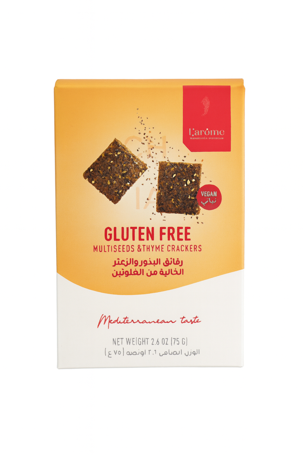 L'arome Gluten Free Multiseeds and Thyme Crackers