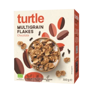 Nabat Turtle Organic Gluten Free Multigrain Flakes Dark Chocolate