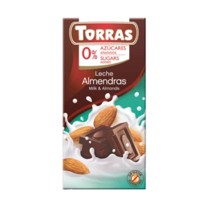 Torras Sugar Free Milk Chocolate with Almonds