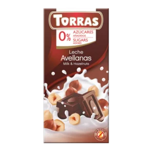Torras Sugar Free Milk Chocolate with Hazelnuts