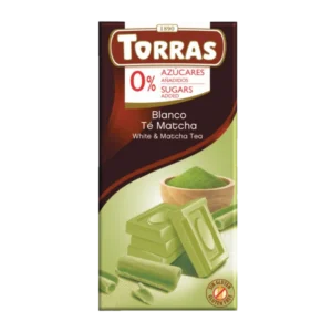 Torras Sugar Free White Chocolate with Matcha